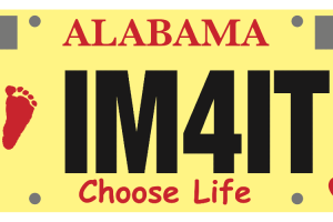 Choose Life Alabama car tag image 1200x500