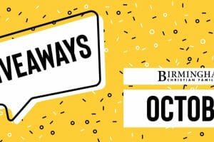 October giveaways graphic