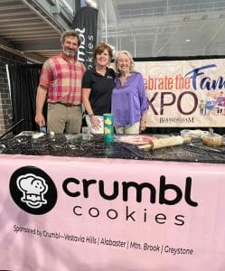 Walt Merrell and Brenda Gantt on Crumbl Cookies Celebrity Chef Stage