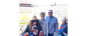Ellison family at Auburn football game