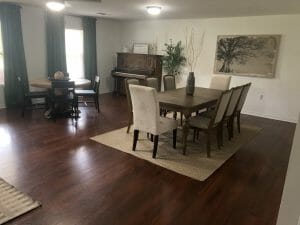 Selah's Oasis dining room