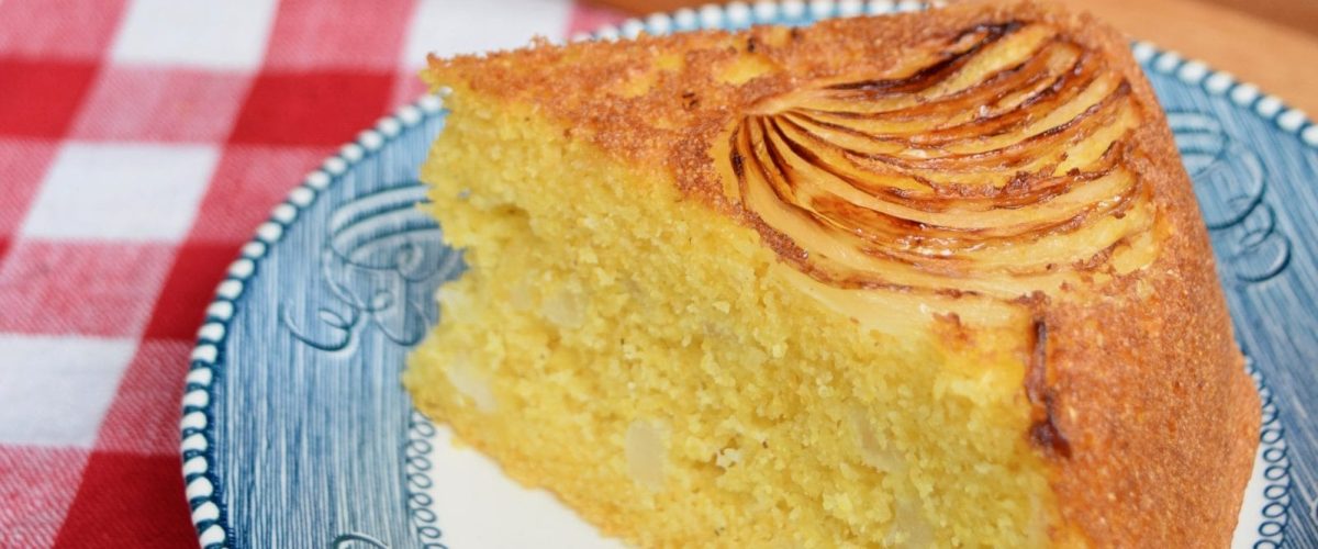 Cornbread slice with cornbread