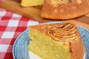 Cornbread slice with cornbread