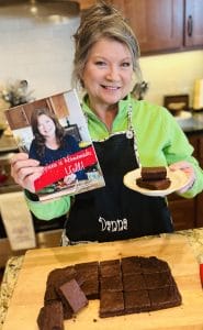 Danna holding brownies