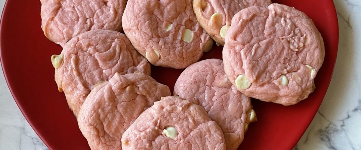 Strawberry Cream Cheese Chip Cookies