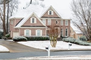 bigstock Brick House After Snow 84411281