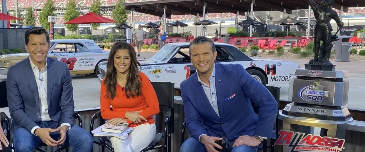 Hegseth at Talladega Superspeedway