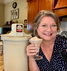 1Danna Standridge holding ice cream