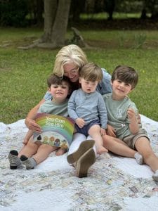 Anna Nash with grandchildren