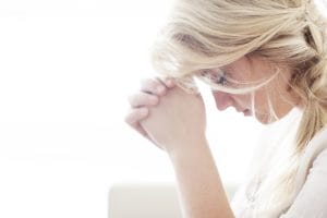 woman praying