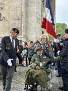 Veteran at Ceremony