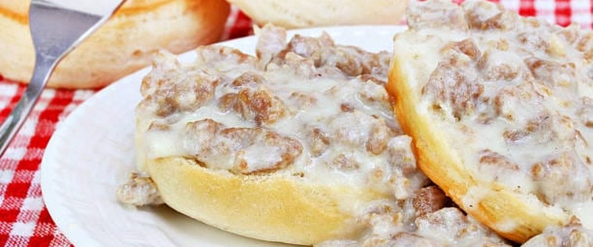 Biscuits and sausage gravy