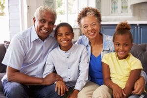 bigstock Grandparents and their young g 124792487