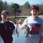 Dominic McMath fishing with his brother