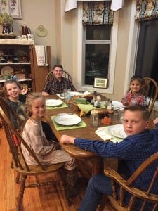 Children's table at Danna's house