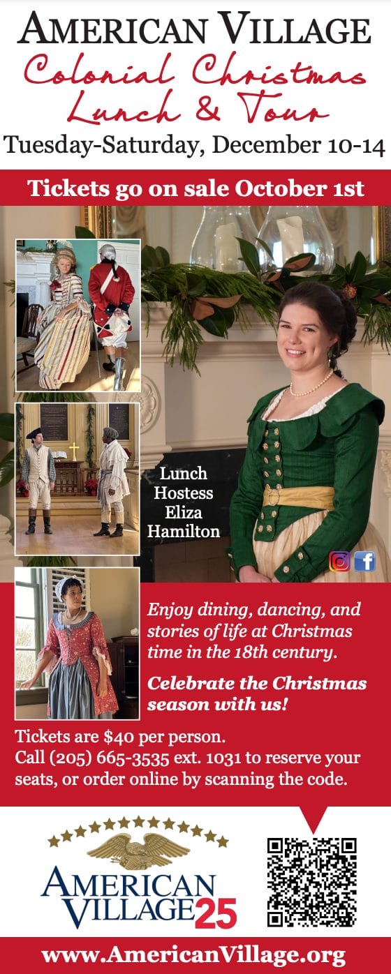 Colonial Christmas Lunch and Tour