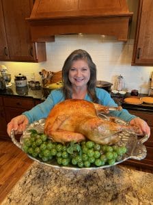 Danna holding turkey