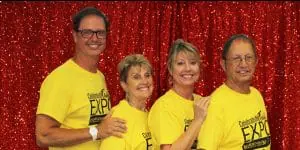 Mark Kuehnert, Laurie's brother plus mom and dad at the Expo IMG 1366