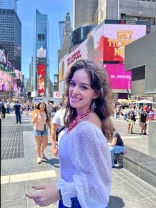 Rachel in times square Rachel in times square