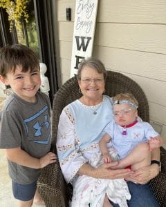 Mama Sue with two of her grandsons