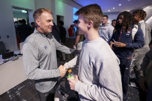 Alex McPherson and Coach Freeze