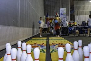 Child bowling