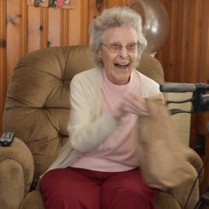 Happy Client of Meals on Wheels Happy Client of Meals on Wheels