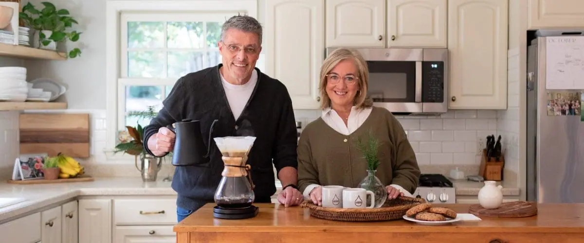 Anna and Tyler in kitchen