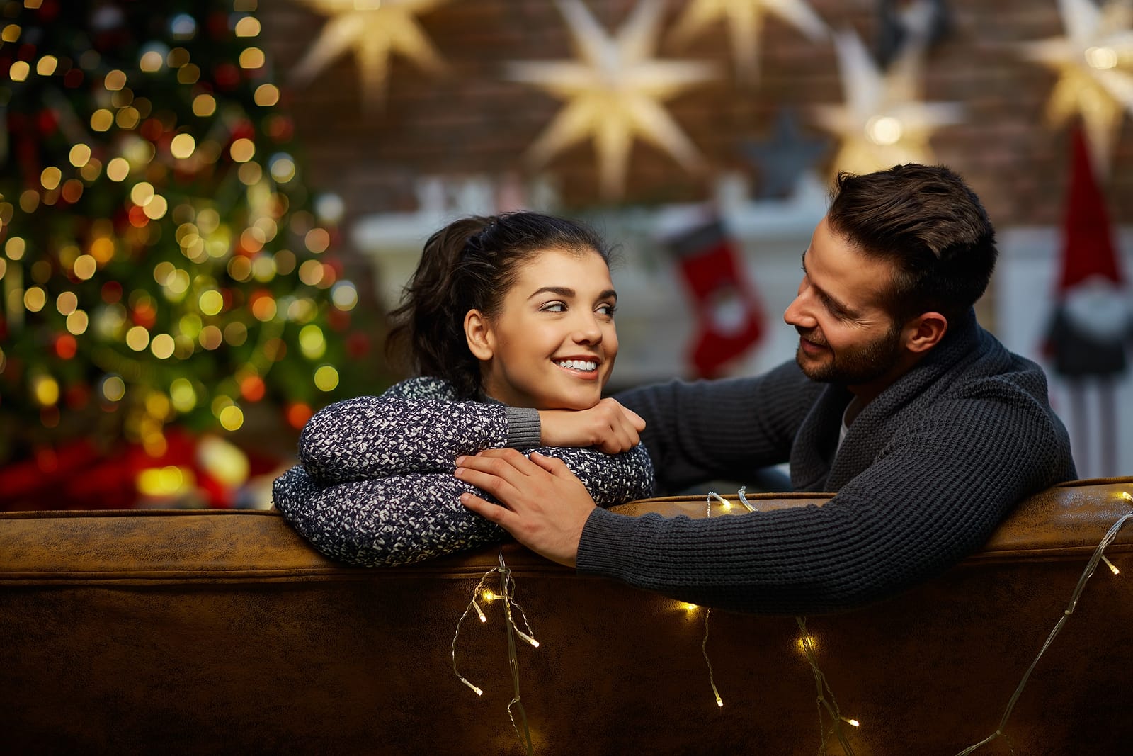 Couple at Christmas