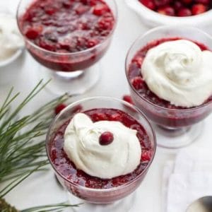 Cranberries in the snow 1
