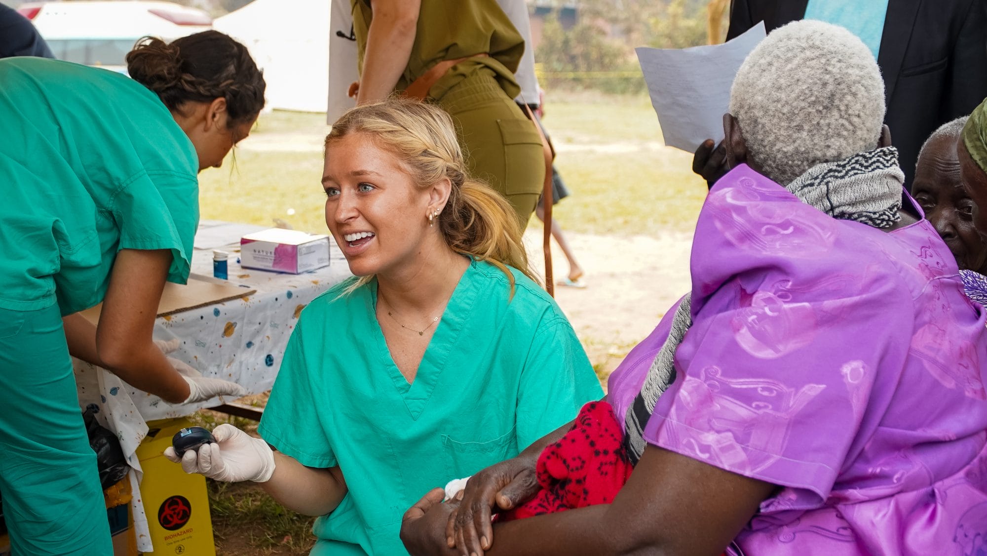 Nurse providing care