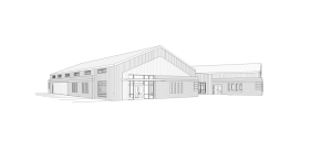 Sketch of Jimmie Hale Mission Emergency Shelter