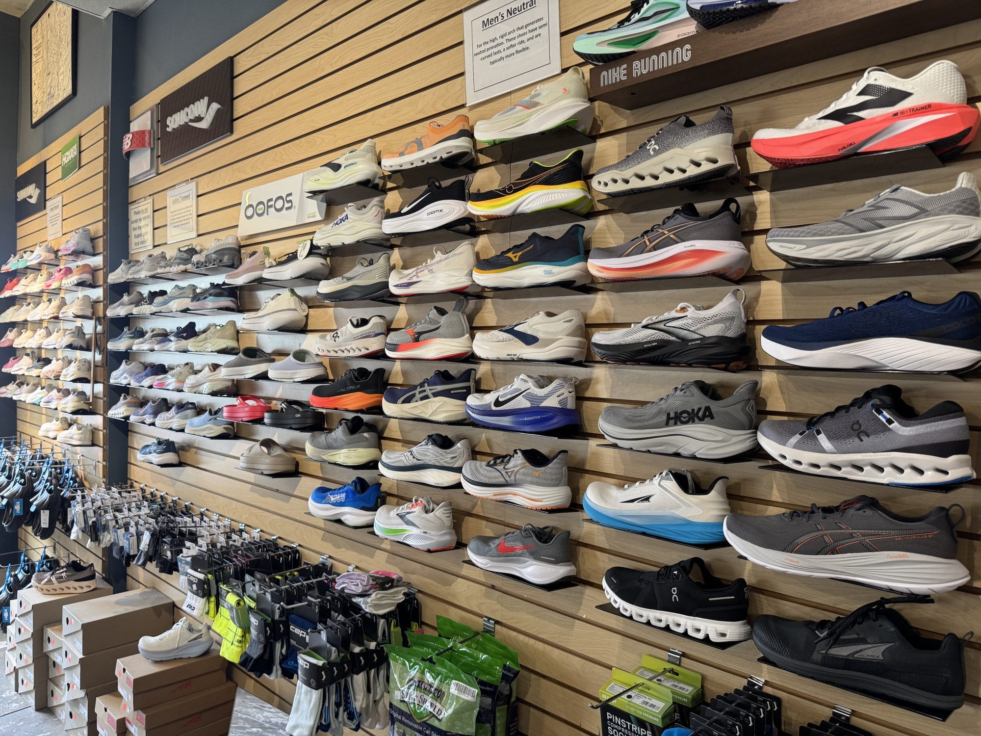 Trak Shak shoe wall