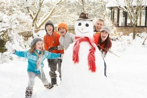Family Building Snowman