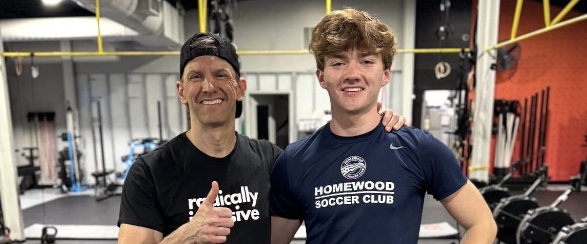 Jamie Warren with son Joel