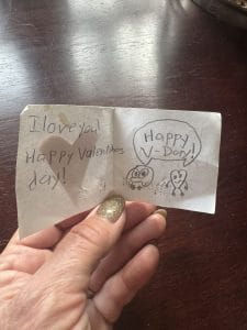 Valentine inside