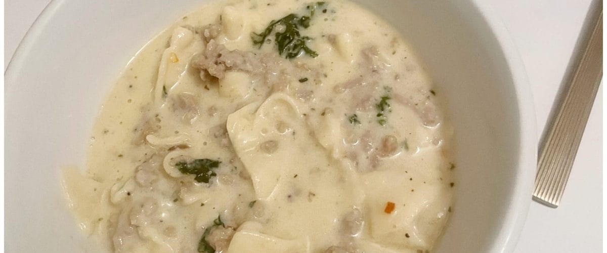 White Lasagna Soup