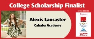 26 Scholarship finalist Alexis Lancaster