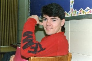 Robert Campbell as teenager Robert Campbell as teenager