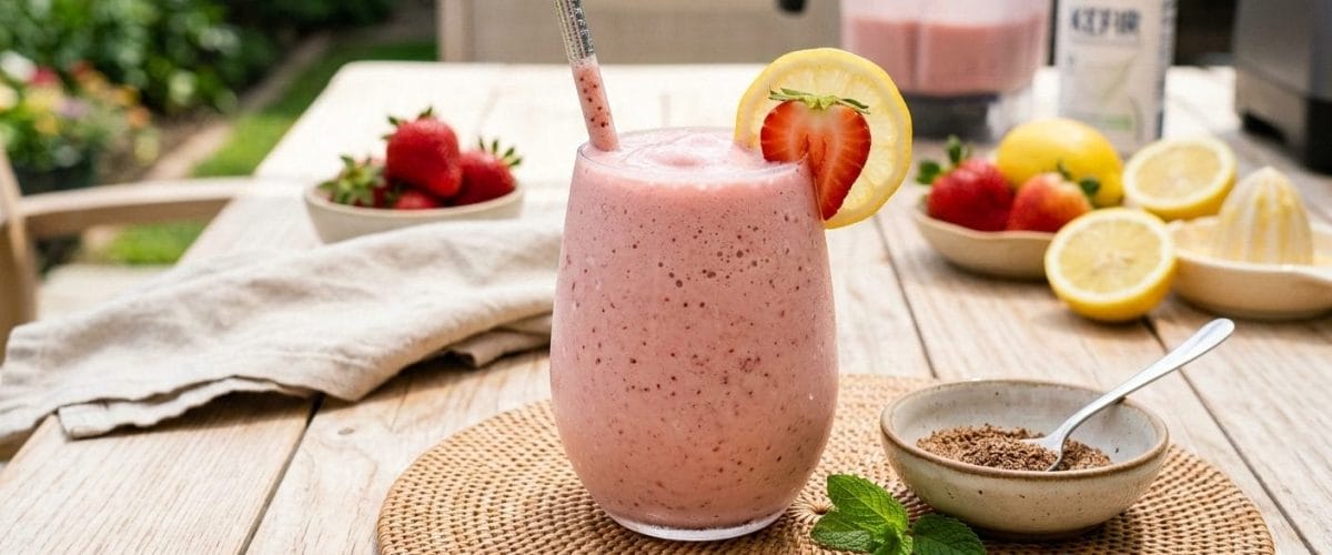 Strawberry Lemonade Probiotic Smoothie Strawberry Lemonade Probiotic Smoothie