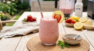 Strawberry Lemonade Probiotic Smoothie Strawberry Lemonade Probiotic Smoothie