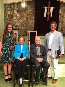 Bay and Walt with President Carter