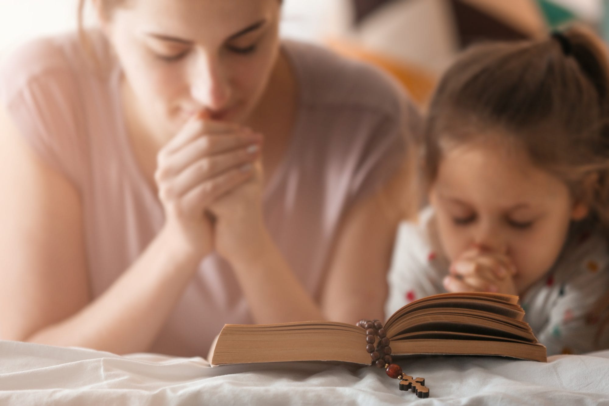 bigstock Religious Christian girl and h 228865882