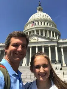 Walt and Bay in front of U.S. Capitol