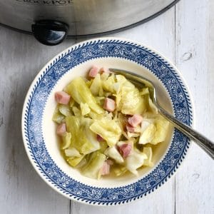 Crock Pot Cabbage and Ham