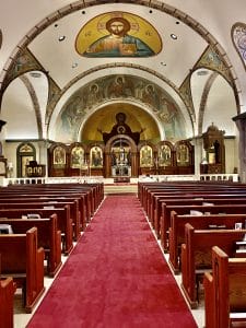Inside of Holy Trinity Holy Cross Greek Orthodox Church