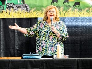 Janice Rogers on stage