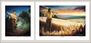 Daniel Moore matched print set Sower and Harvest