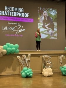 Lauren Sisler on stage