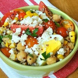 Tri Color Quinoa Tomato Salad